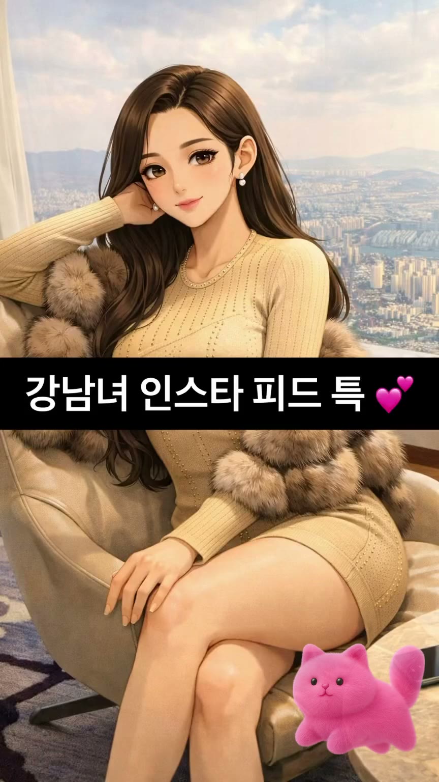 강남녀 인스타 피드 특